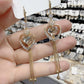 Statement Heart Tassel Earrings