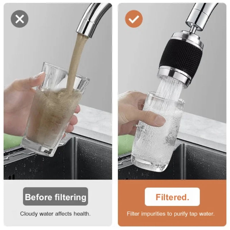 🔥FLASH-UITVERKOOP🔥 360° draaibare kraanbeluchter – 3 straalstanden, drukverhogend, spatwaterdicht – ingebouwd filter, eenvoudige installatie zonder gereedschap! 🚰✨