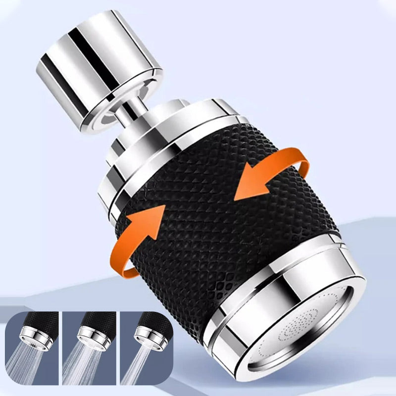 🔥FLASH-UITVERKOOP🔥 360° draaibare kraanbeluchter – 3 straalstanden, drukverhogend, spatwaterdicht – ingebouwd filter, eenvoudige installatie zonder gereedschap! 🚰✨