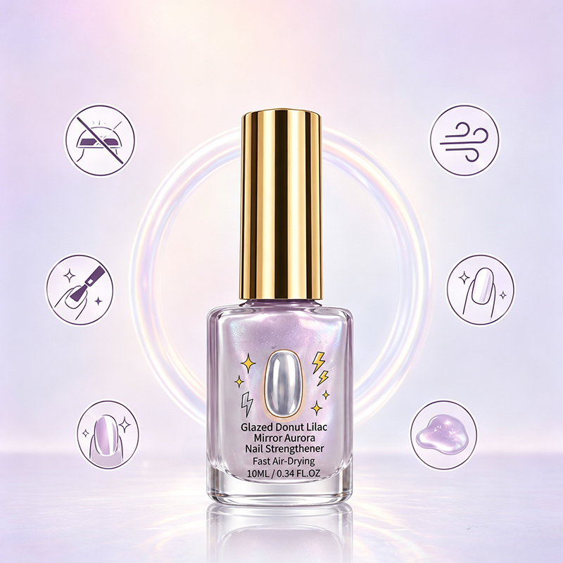 💜 Lila Spiegel Nagelversterker – Glanzend, Veganistisch, Versterkt ✅