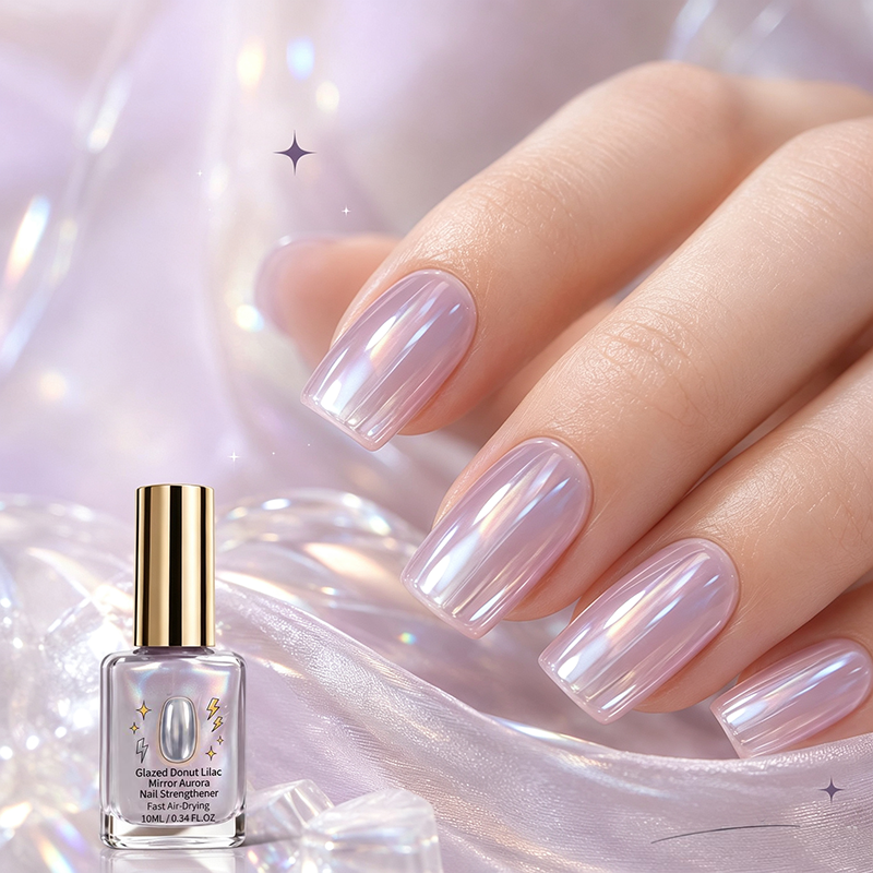 💜 Lila Spiegel Nagelversterker – Glanzend, Veganistisch, Versterkt ✅