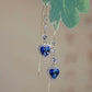 💙 Het ideale cadeau – Prachtige oorbellen met een blauw hartje van synthetische edelsteen 🌿