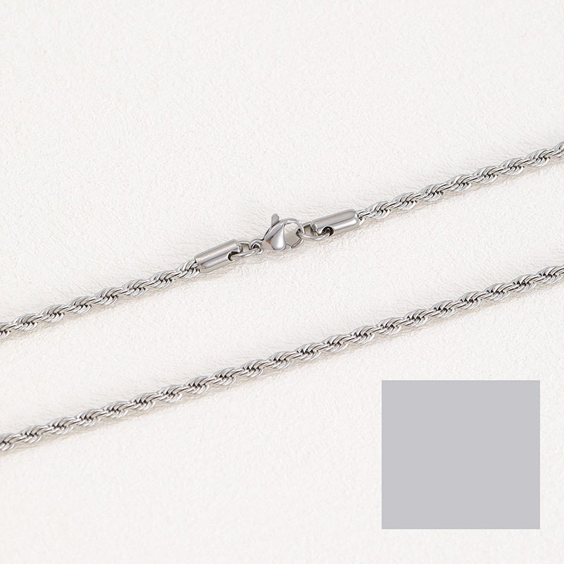 Halsketting met sprankelende strass-hanger voor heren