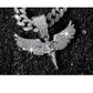 Halsketting met sprankelende strass-hanger voor heren
