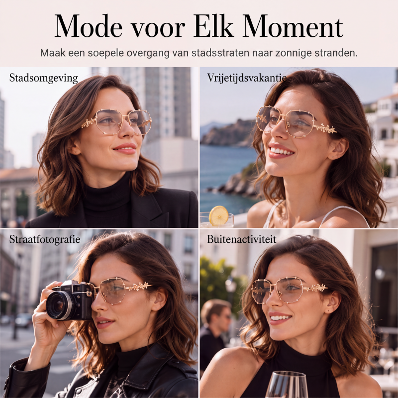 🕶️ -50%! ✨ Chica zonnebril voor dames met strassteentjes – koperlegering + AC glazen – geometrisch montuur UV400 & gezichtssmallend effect 💎
