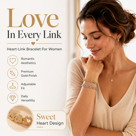 Elegante armband met glinsterend hartje voor dames