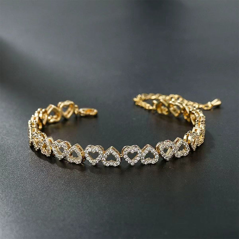 Elegante armband met glinsterend hartje voor dames
