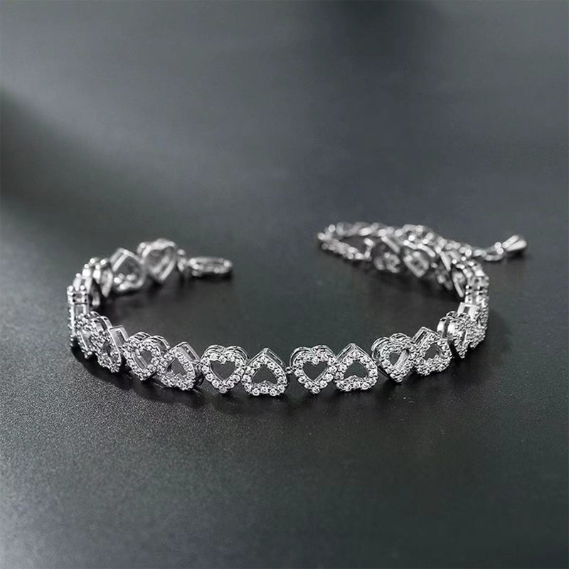 Elegante armband met glinsterend hartje voor dames