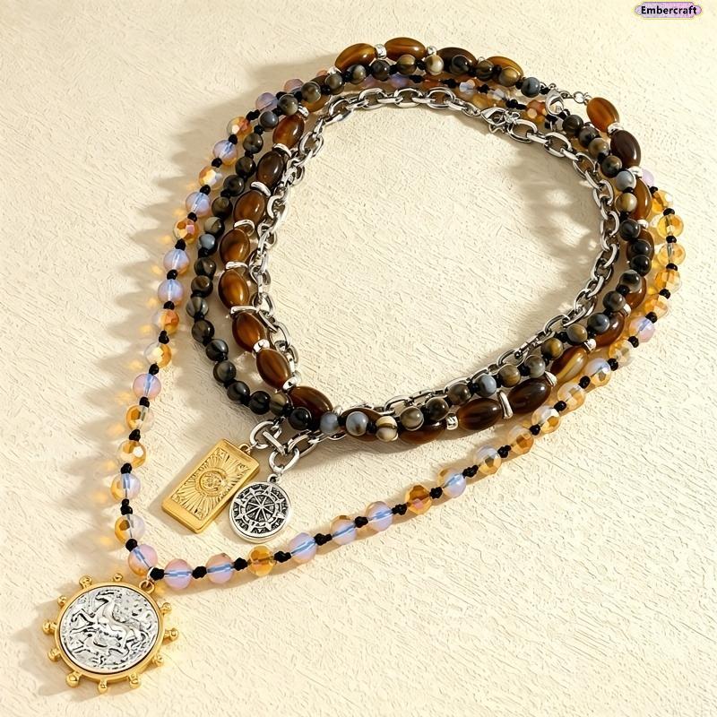 Retro Meerlaagse Kralenketting