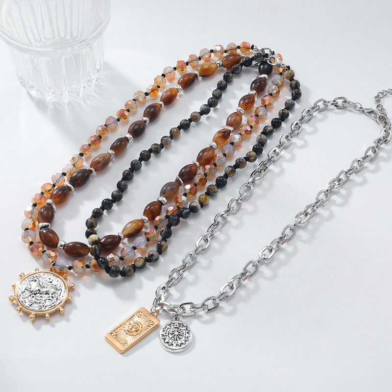 Retro Meerlaagse Kralenketting