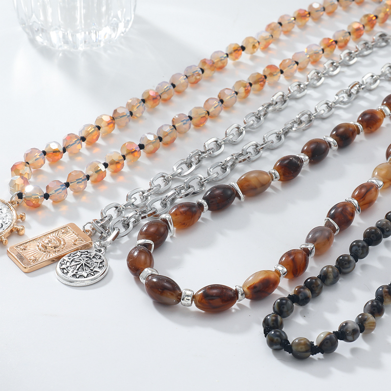 Retro Meerlaagse Kralenketting