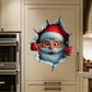 Creatieve kerstmuursticker