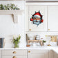 Creatieve kerstmuursticker