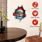 Creatieve kerstmuursticker