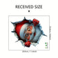 Creatieve kerstmuursticker