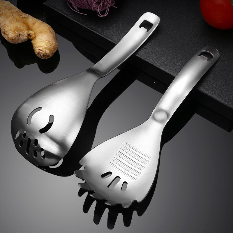 🔄🍲Multifunctionele Keukenlepel – Lepelen, Zeven, Scheiden, Malen & Openen | 5 Functies in 1 Handig Keukenhulpmiddel 🧂