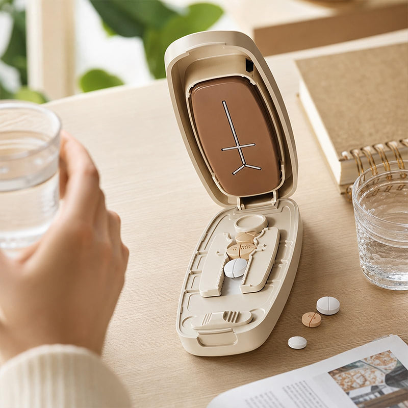 💊✨ NU 60% KORTING! Draagbare Pillensnijder met Opbergdoosje – Eenvoudig & Nauwkeurig Splitsen | Compact voor Thuis & Onderweg