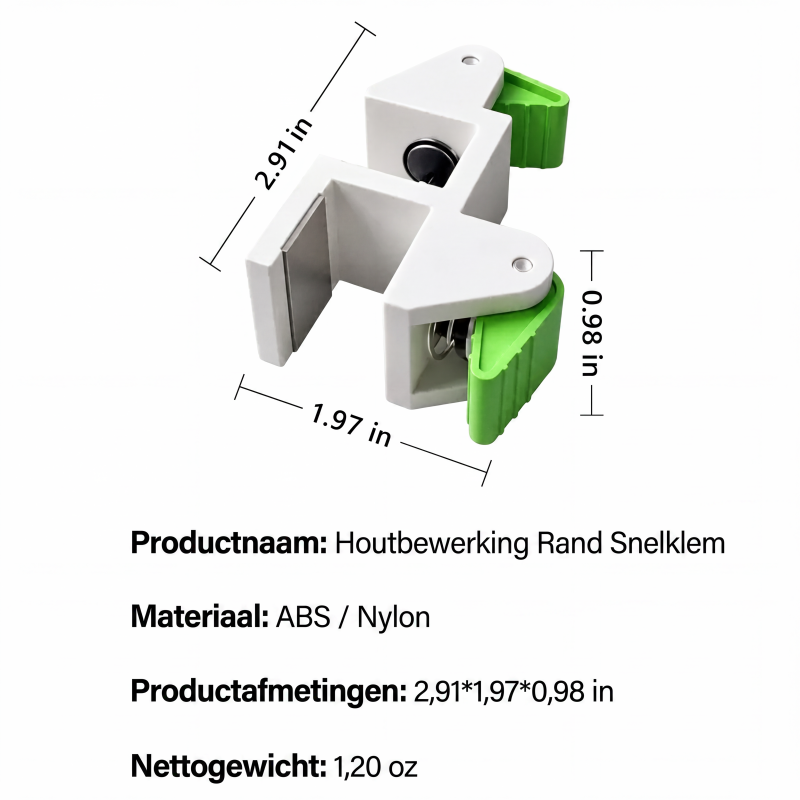 🔩 Installatieklem voor houtbewerkingsvulplaat