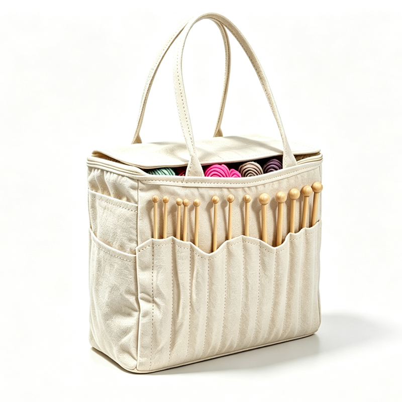 🧶 50% KORTING🔥 Geen rommelig garen meer! Canvas Garen Opbergtas met Naaldvakken