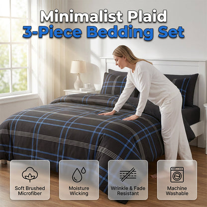 📢📢 JETZT 50 % RABATT!! ⏰Modernes, minimalistisches geometrisches Bettwäsche-Set