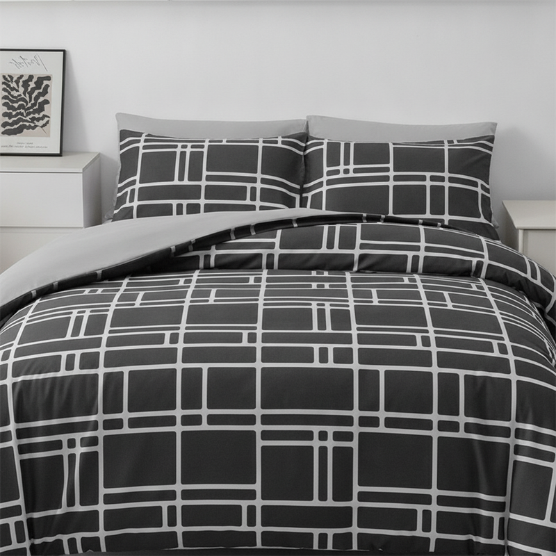 📢📢 JETZT 50 % RABATT!! ⏰Modernes, minimalistisches geometrisches Bettwäsche-Set