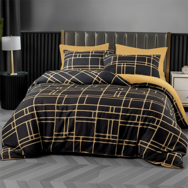 📢📢 JETZT 50 % RABATT!! ⏰Modernes, minimalistisches geometrisches Bettwäsche-Set