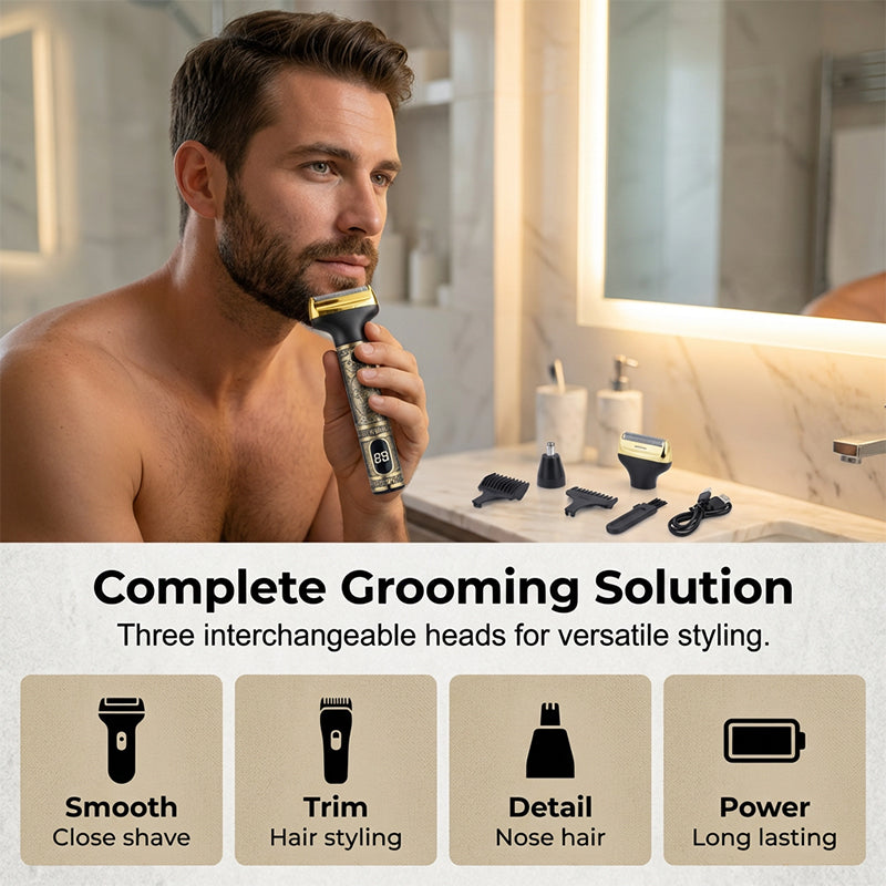 Professionele tondeuse- en trimmerset voor heren