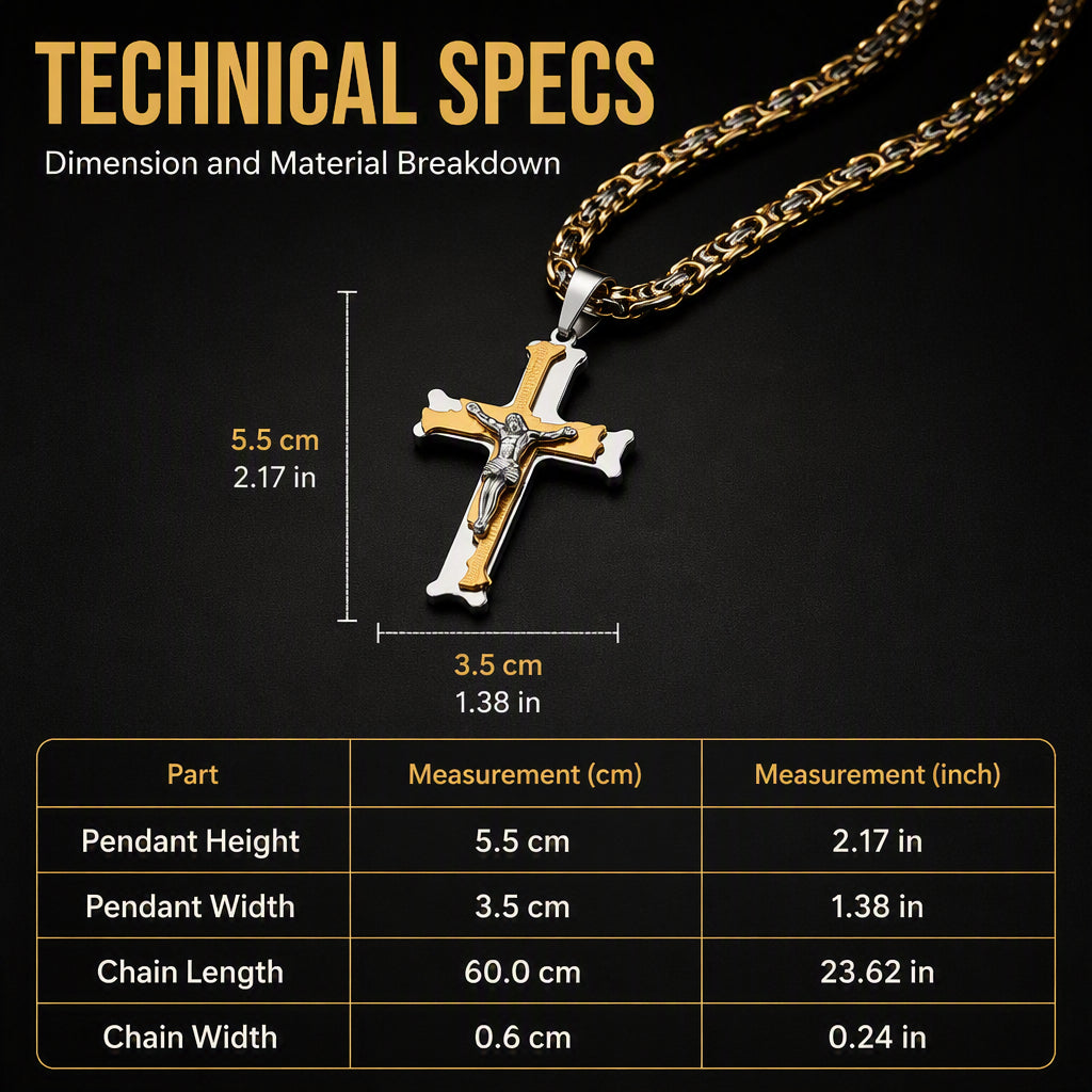Ketting met opvallende kruishanger