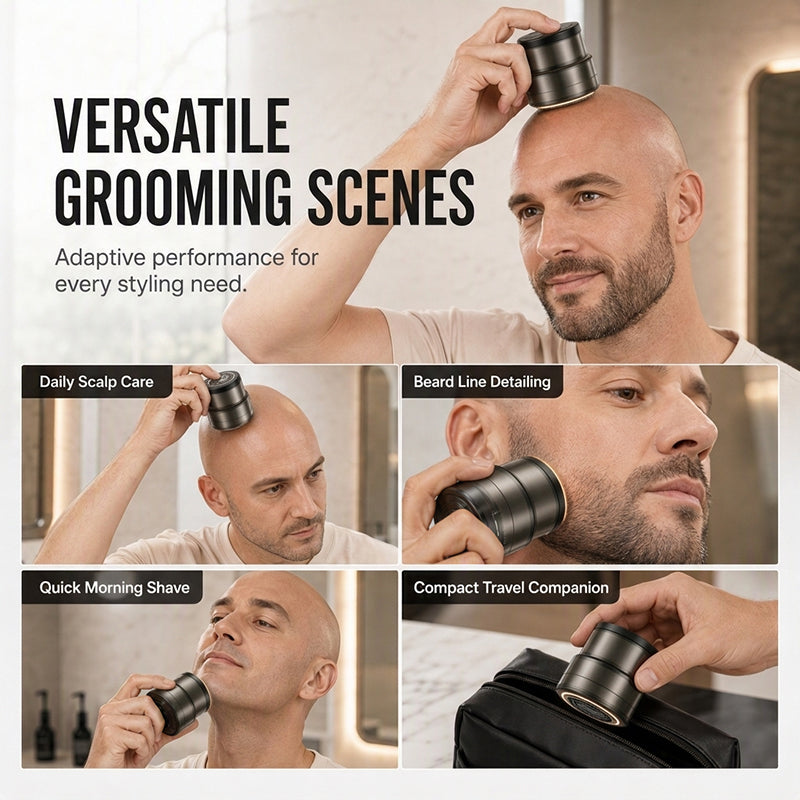 📢📢50% OFF !! ⏰2-in-1 scheerapparaat – kaal scheren én baard trimmen met 1 apparaat