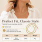 Elegante, vergulde ketting met platte schakels voor dames