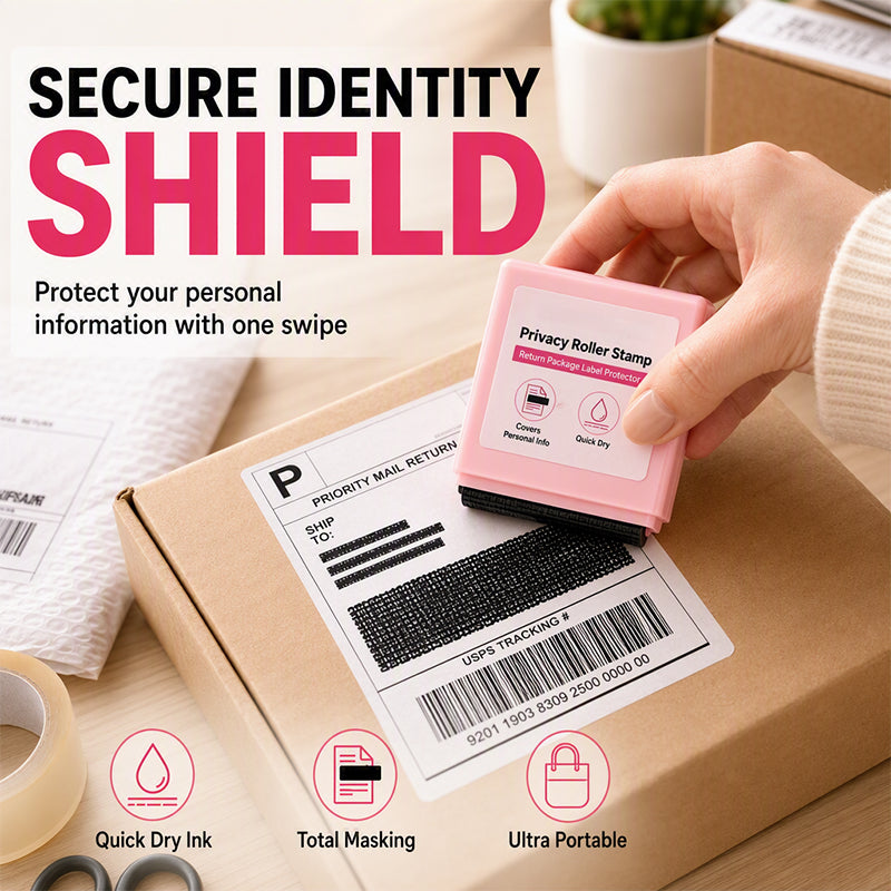 Privacy-rolstempel voor post- en verzendetiketten
