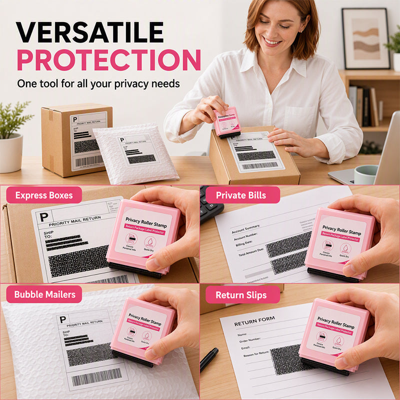Privacy-rolstempel voor post- en verzendetiketten