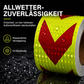 🚛50% RABATT🔦Hochsichtbares reflektierendes Pfeilband – hochsichtbar, wetterfest & selbstklebend für Anhänger und Nutzfahrzeuge⚠️