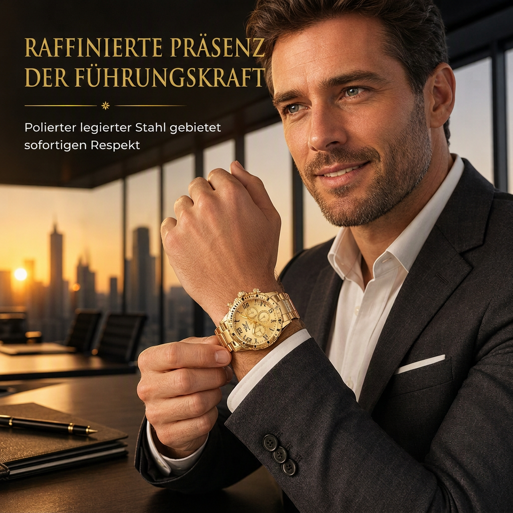 📢📢50% RABATT !!⏰6-teiliges Herrenuhren-Set mit Stahlarmband, modische Uhren in Geschenkbox