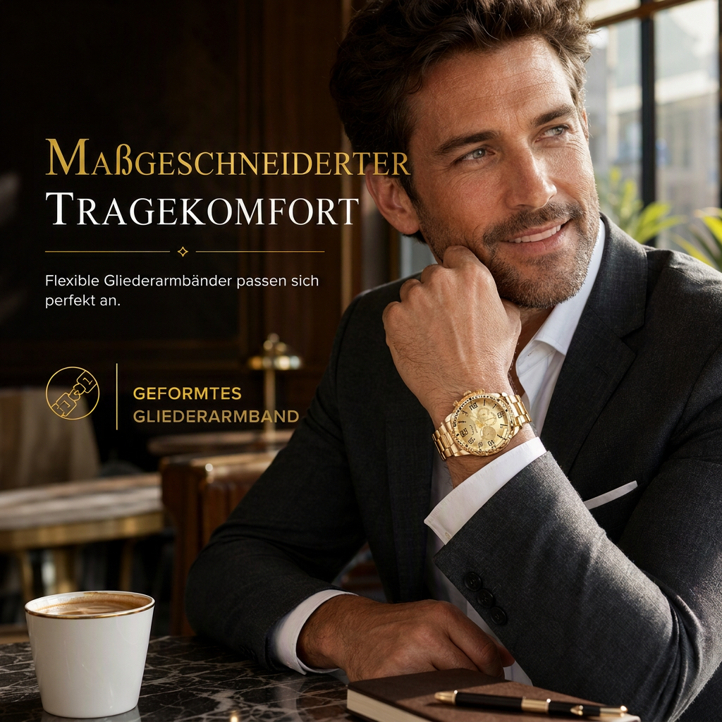 📢📢50% RABATT !!⏰6-teiliges Herrenuhren-Set mit Stahlarmband, modische Uhren in Geschenkbox