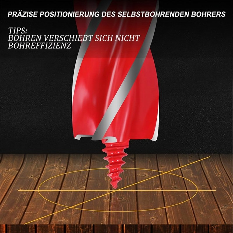 📢📢40% RABATT !!⏰8-teiliges Spiralbohrer-Set mit 4 Schneiden für die Holzbearbeitung