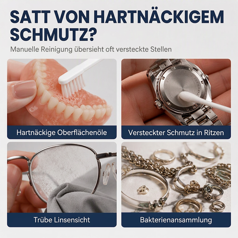 📢📢50% RABATT !!⏰Multifunktionaler Ultraschallreiniger