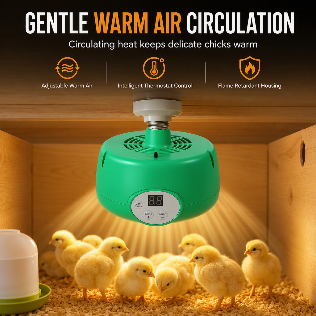 📢📢 JETZT 50 % RABATT!! ⏰ Intelligente Wärmelampe mit Temperaturregelung für Küken & Kleintiere