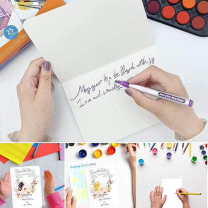 Blank Watercolor Cards and Envelopes Set