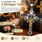 Herren-Halskette mit Vintage-Kreuz-Anhänger aus Edelstahl