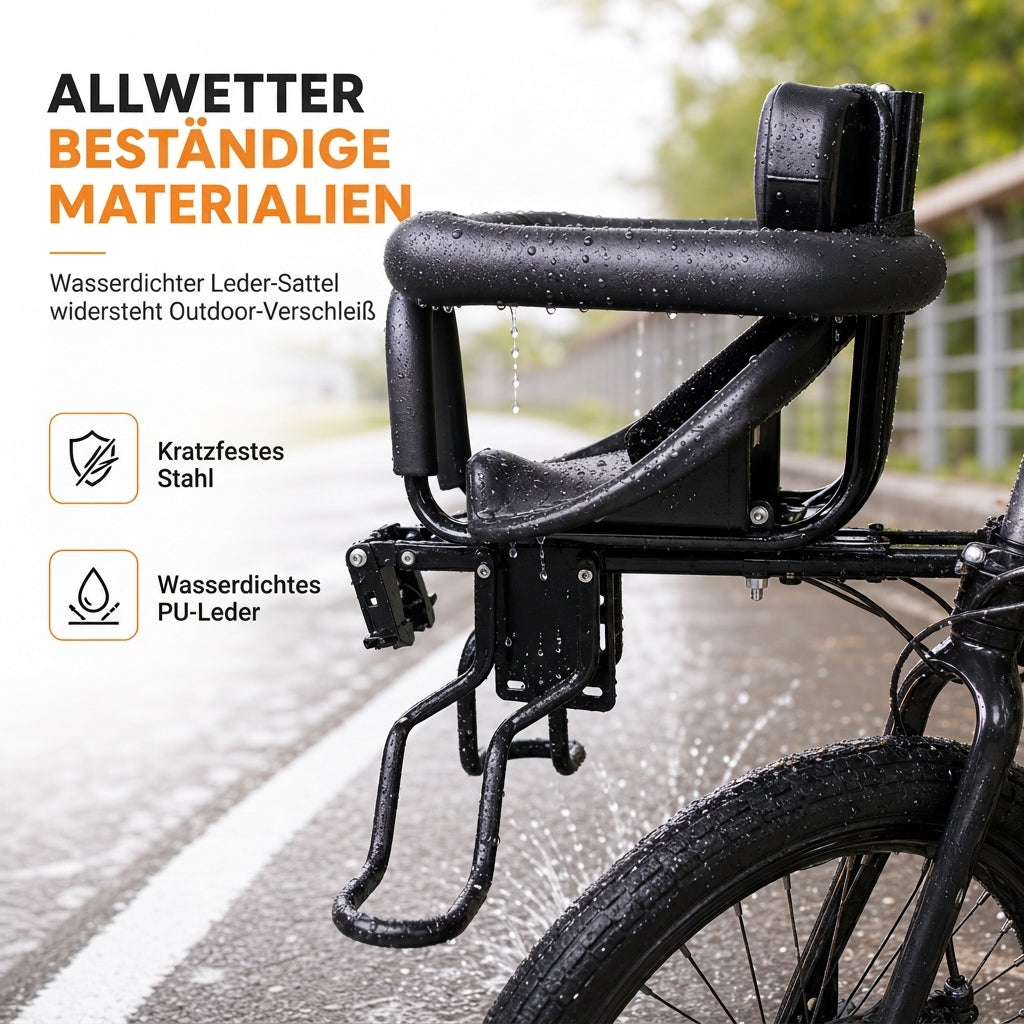 📢📢50% RABATT !!⏰Fahrradkindersitz mit Rückenlehne und Polster für Mountainbikes, Outdoor-Fahrten mit Eltern und Kind