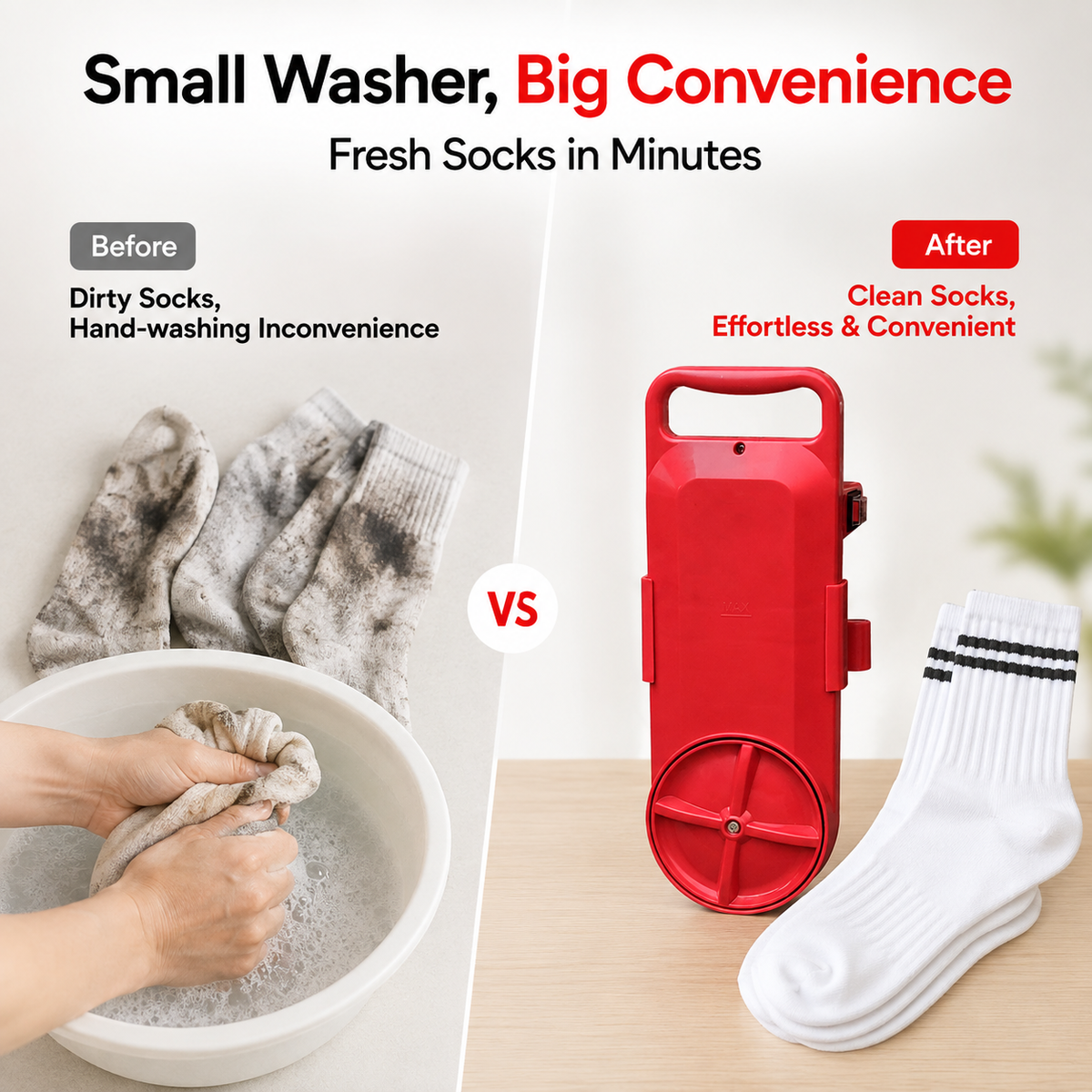 🧼Kleine, tragbare Waschmaschine🛏️Mini-Waschmaschine für zu Hause und unterwegs – ideal zum Waschen von Socken und Unterwäsche auf Geschäftsreisen und im Urlaub