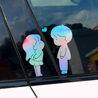 Hübsches Paar Autoaufkleber